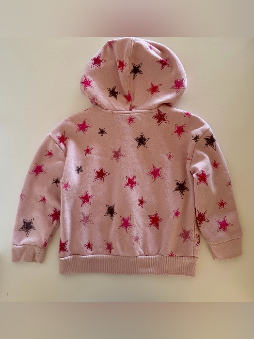 GAP Pink Star Fleece Line Hoodie & Jogger Set — 2T - Picture 4 of 5
